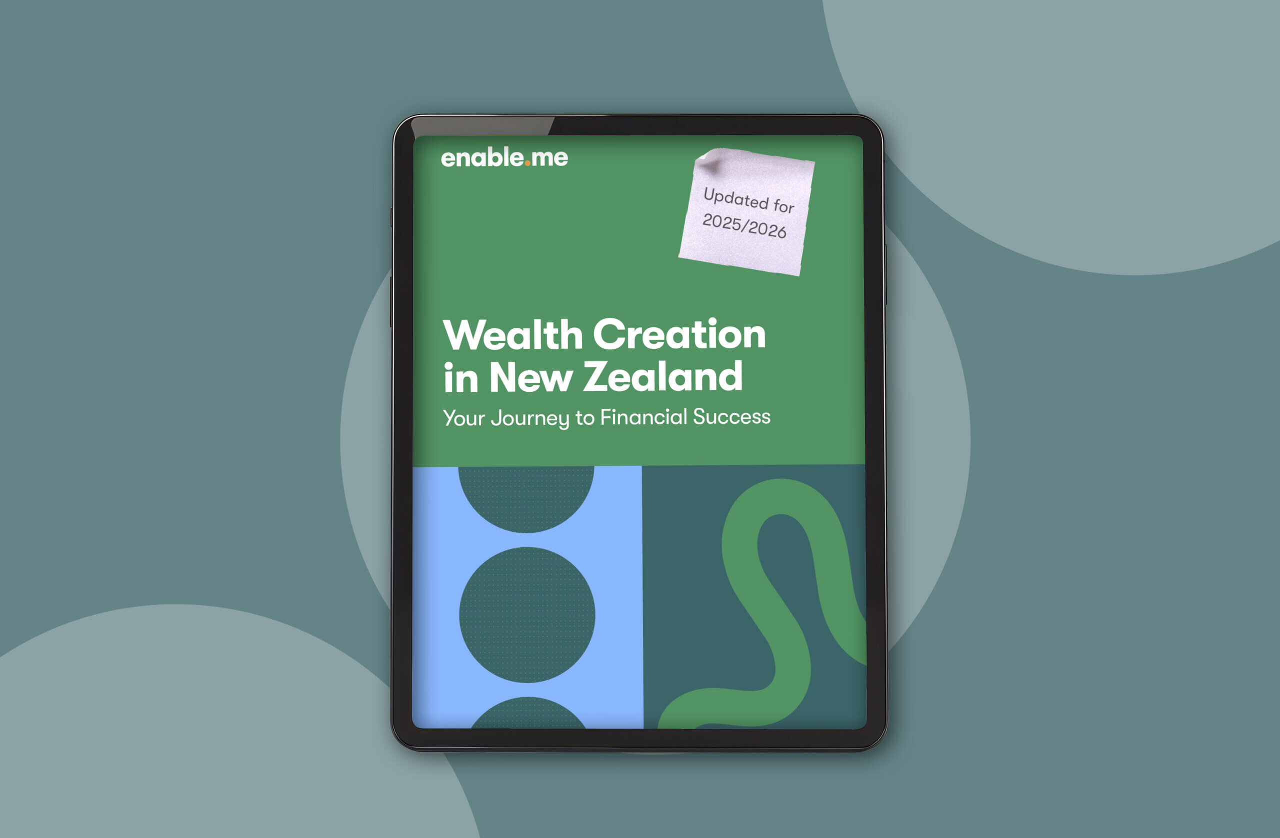 enable.me Wealth eBook on a tablet