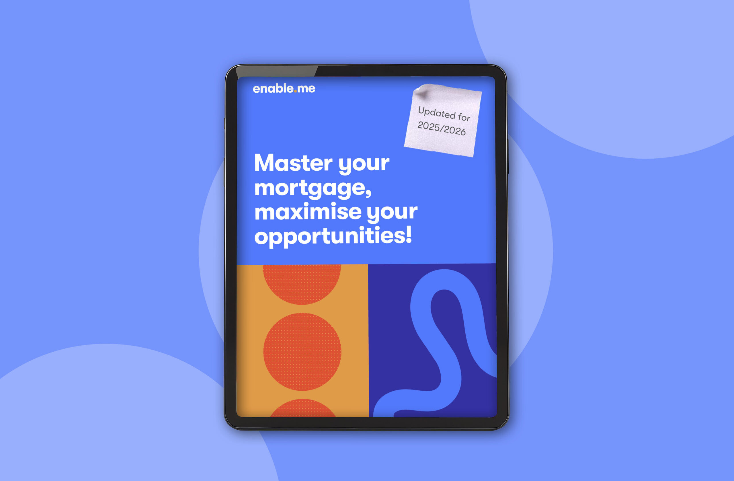 enable.me Mortgage ebook in a tablet
