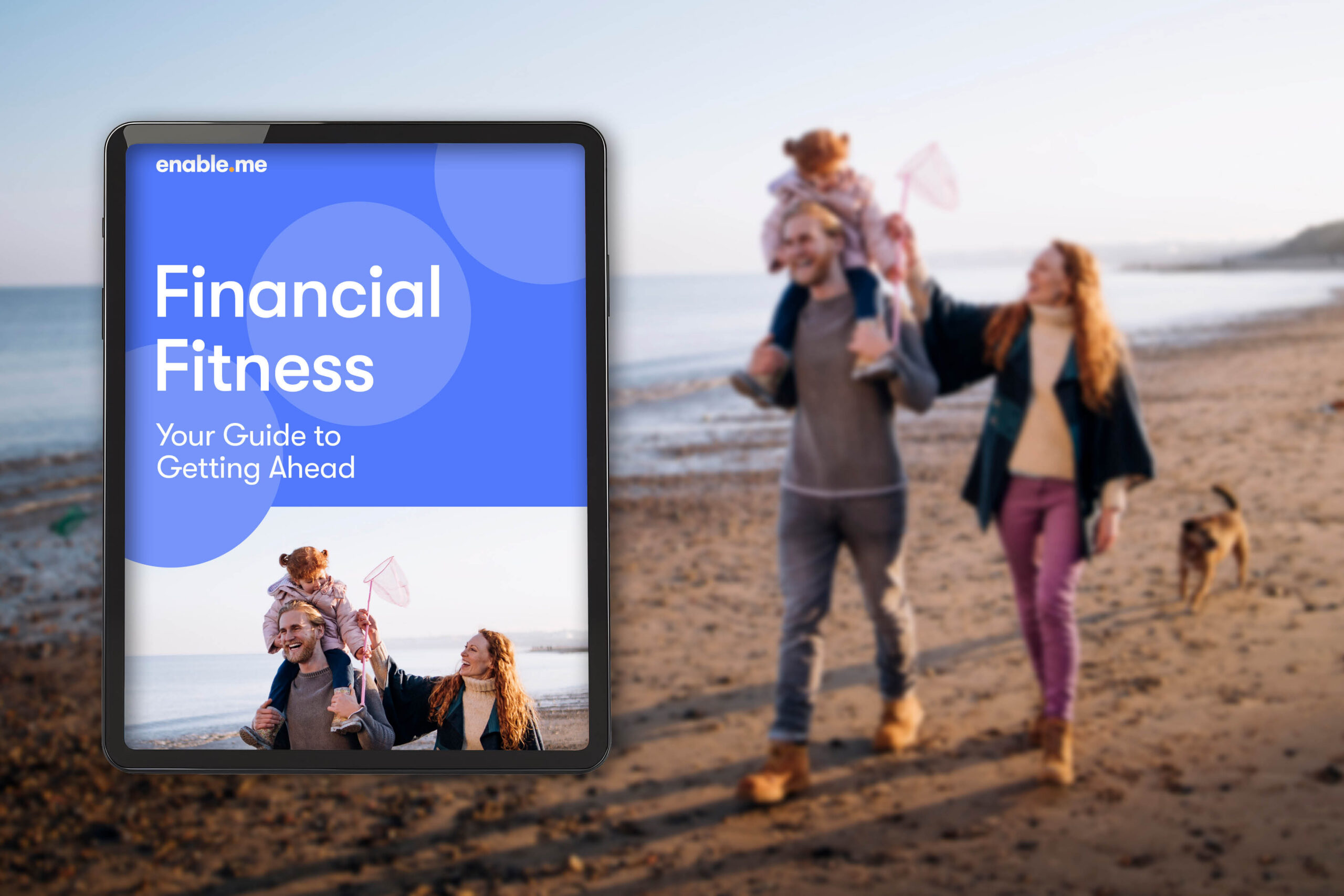 Financial Fitness eBook in tablet