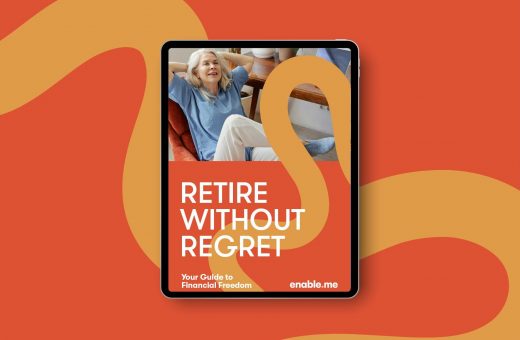 enable.me retirement ebook on a tablet